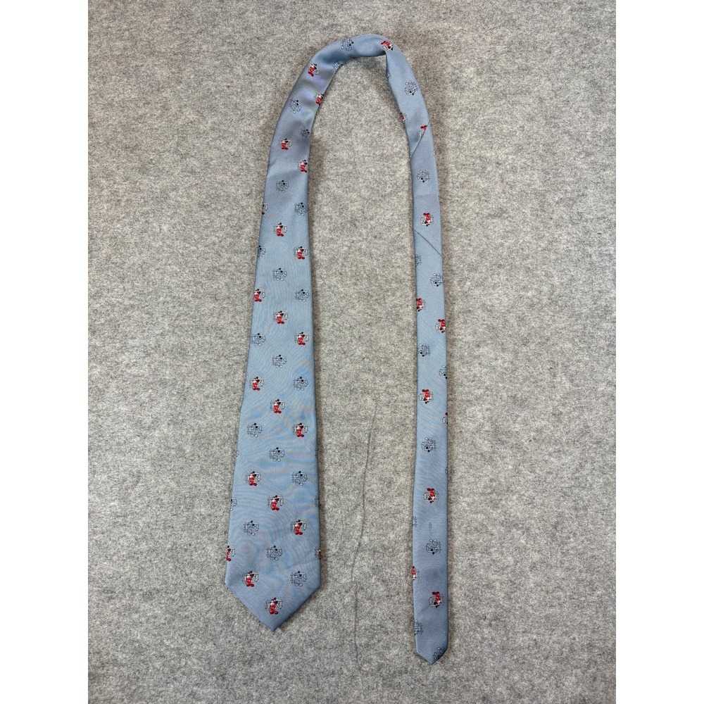 VINTAGE Disney Mickey Mouse Neck Tie Mens Gray Balancine The Tie Works 80s 70s